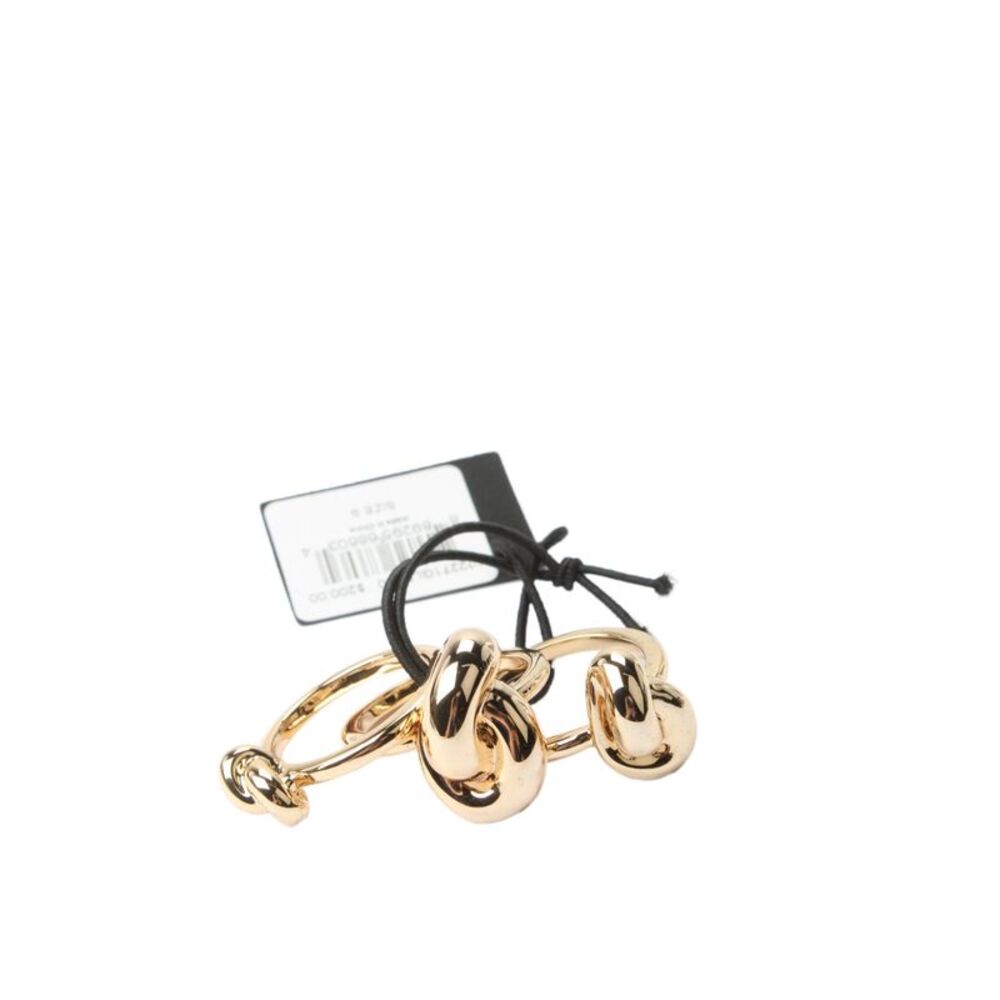 Jennifer Fisher Womens 10K Gold Plated Knot 3 Ring Set Sz 9 NWT